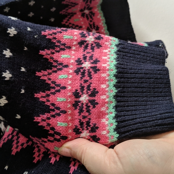 Talbots Fair Isle Cardigan Sweater - Picture 7 of 9